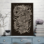 Black & White Chinese Dragon Wall Art