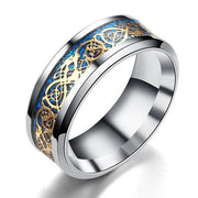 Celtic Ring for Men | Autumn Dragon