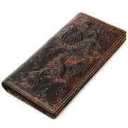 Chinese Dragon Leather Wallet (Jumbo) | Autumn Dragon
