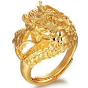Dragon Head Gold Ring | Autumn Dragon
