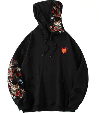 Embroidered Dragon Hoodie | Autumn Dragon