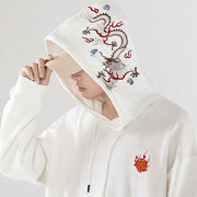 Embroidered Dragon Hoodie | Autumn Dragon