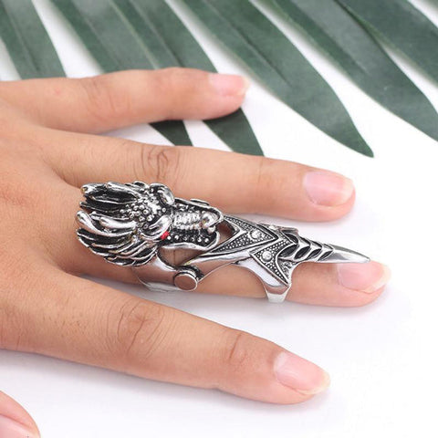 Full Finger Dragon Ring | Autumn Dragon