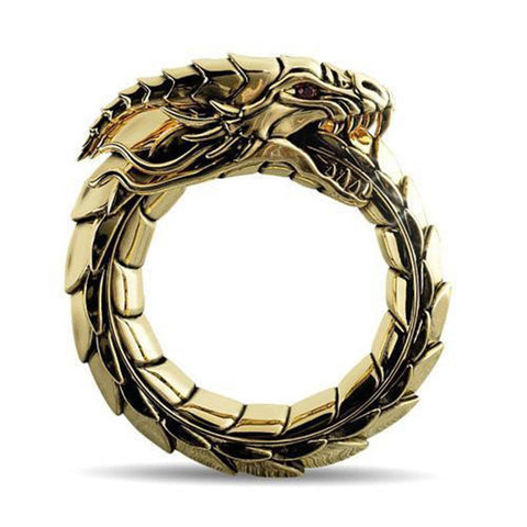 Chinese Dragon Ring Gold | Autumn Dragon