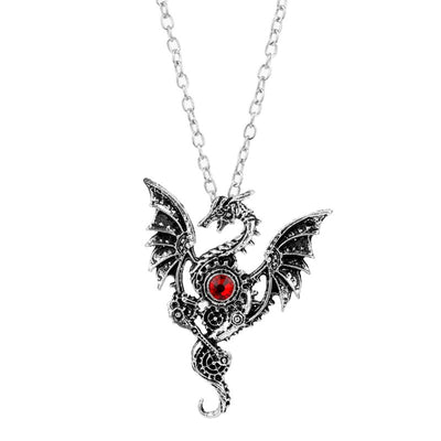 Steampunk Dragon Necklace | Autumn Dragon