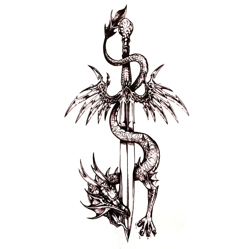 dragon sword drawing