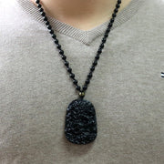 Obsidian Dragon Necklace | Autumn Dragon