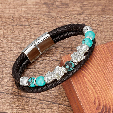 Double Pixiu Bracelet | Autumn Dragon