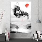 White Dragon Wall Art | Autumn Dragon