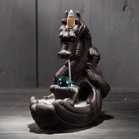 Oriental Dragon Incense Burner | Autumn Dragon