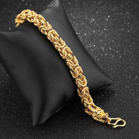 Mens Gold Dragon Bracelet | Autumn Dragon