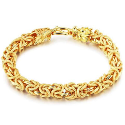 Mens Gold Dragon Bracelet | Autumn Dragon