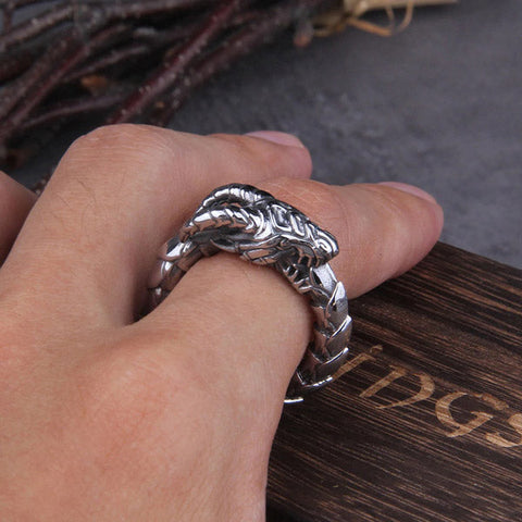 Ouroboros Dragon Ring | Autumn Dragon