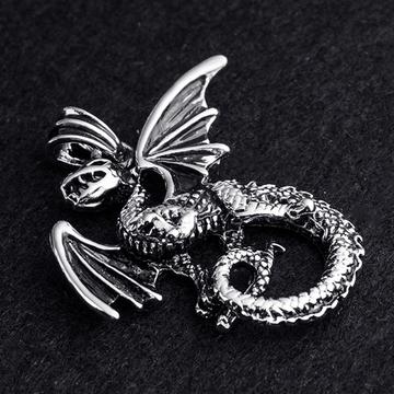 Pewter Dragon Necklace | Autumn Dragon