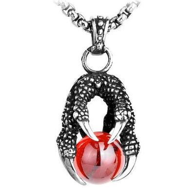 Dragon Claw Orb Necklace | Autumn Dragon