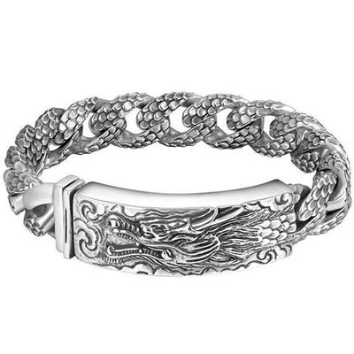 Celtic Dragon Bracelet Sterling Silver  Northlord