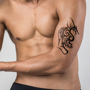 Tribal Dragon Temporary Tattoo | Autumn Dragon