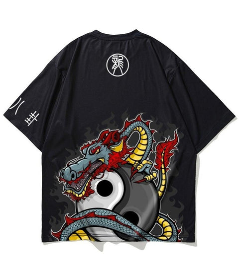 Yin Yang T-Shirt | Autumn Dragon